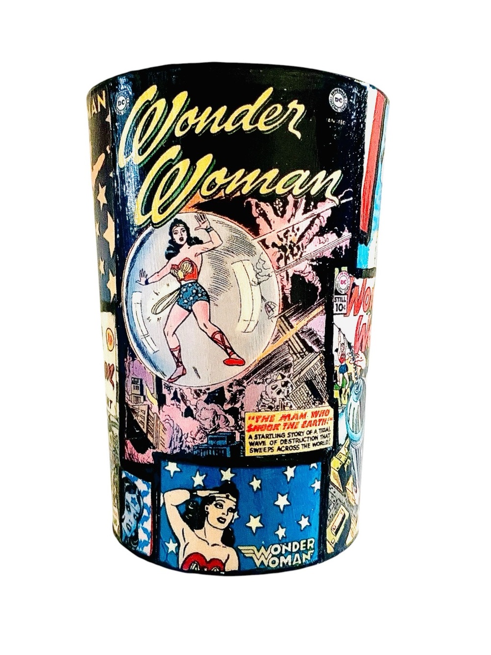 Retro Wonder Woman-Multicolor Cuff Bracelet